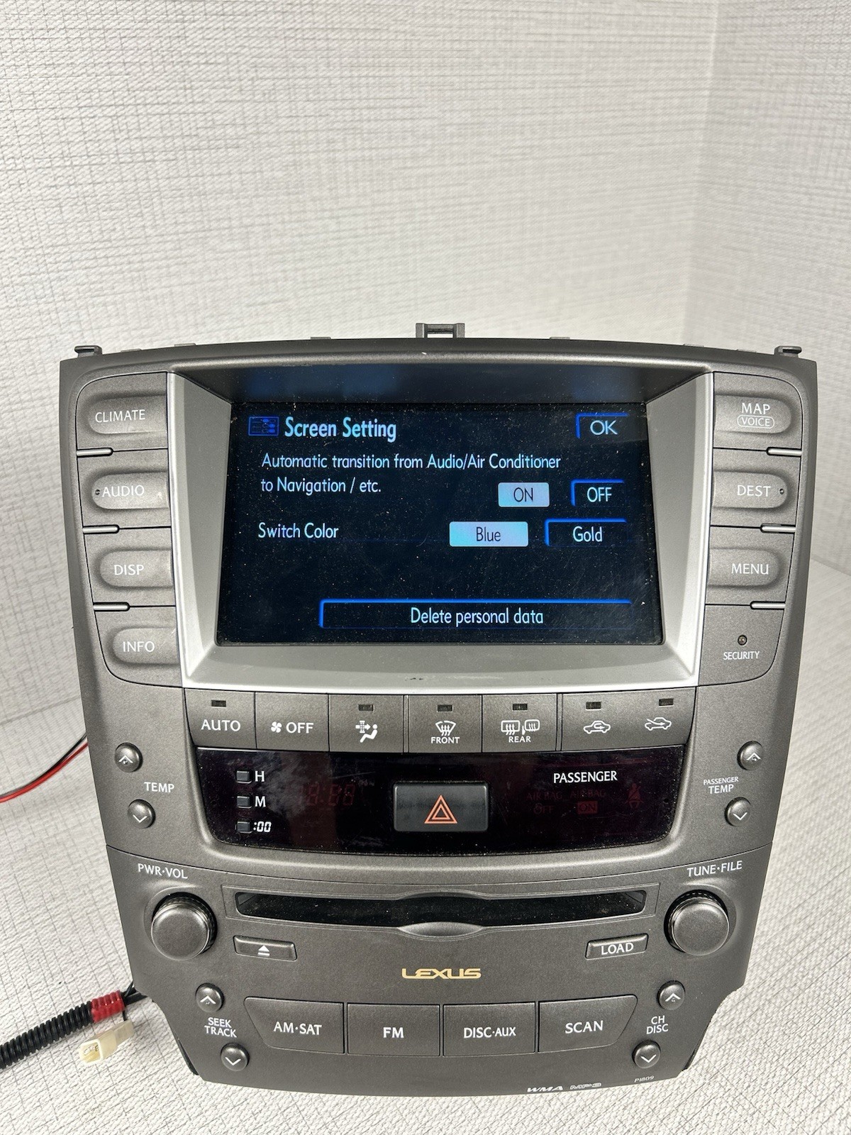 READ!!!06 – 09 LEXUS IS250 IS350 NAVI RADIO GPS STEREO UNIT SCREEN 86111-53050