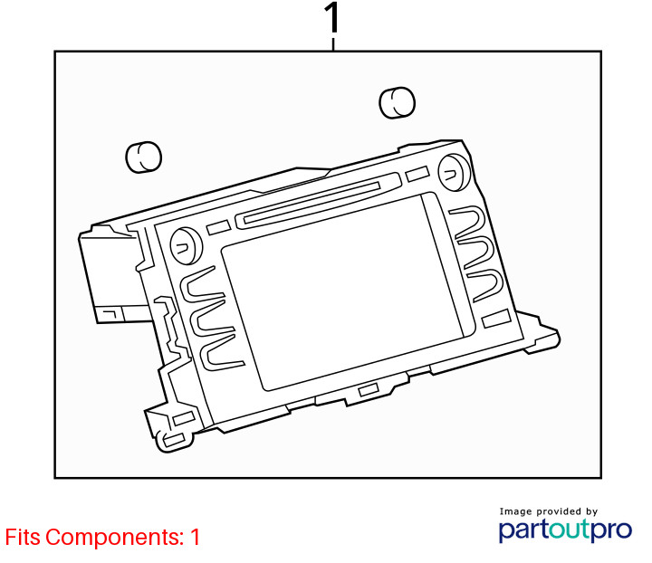 Audio Equipment Radio Display And Receiver Fits 14-15 HIGHLANDER 4201967