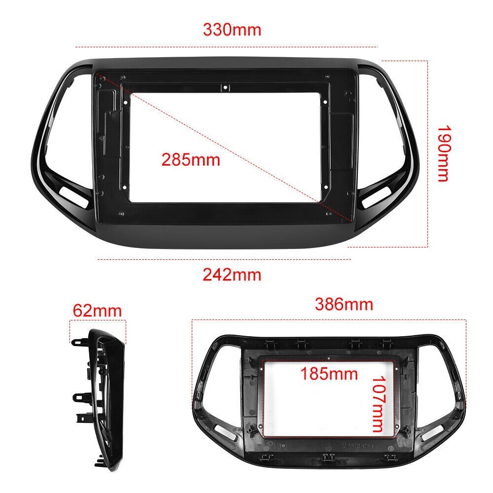 For 2017-2019 Jeep Compass 10″ Wifi Carplay Car Radio ANDROID 13 GPS Navi