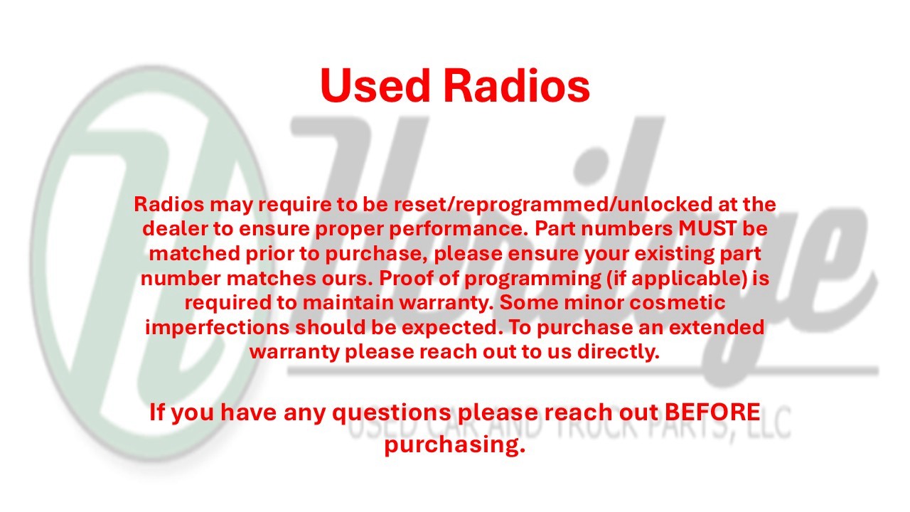 2018 Jaguar F-Pace OEM Audio Equipment Radio Receiver hy3218k812de
