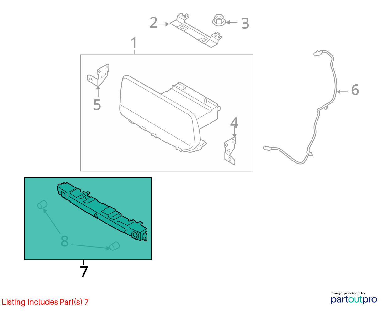 2021 Telluride Control Panel Sku#4495616