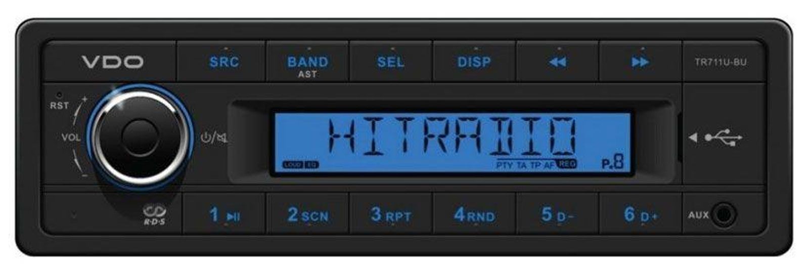 VDO AUX 1DIN MP3 USB Car Stereo for Audi A4 (B5 1999-2001) Symphony