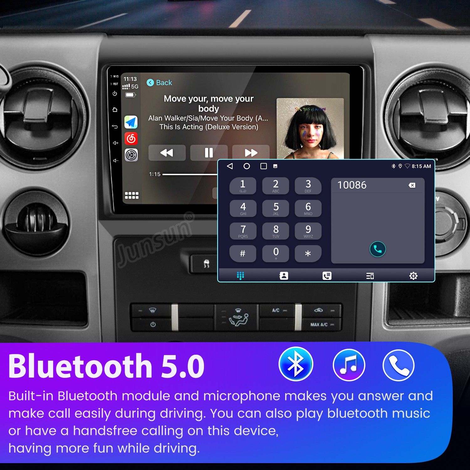 For Ford F-150 F150 2009-2012 Car Radio GPS Navi 8Core Carplay Android 15 6+128G