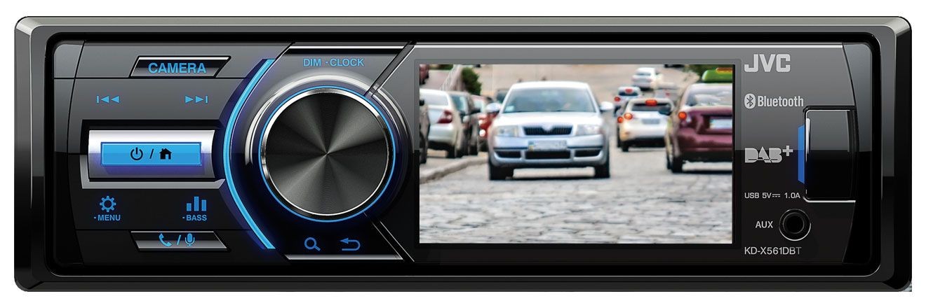 JVC KD-X561DBT MP3-Autoradio mit Bluetooth DAB USB iPod AUX-IN