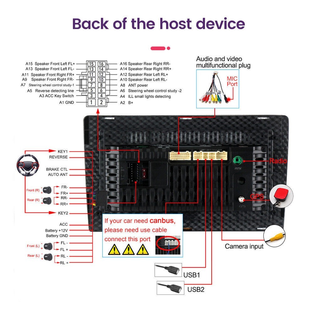 Android Auto For Toyota Alphard AH20 Wireless CarPlay Radio QLED Head Unit BASIC