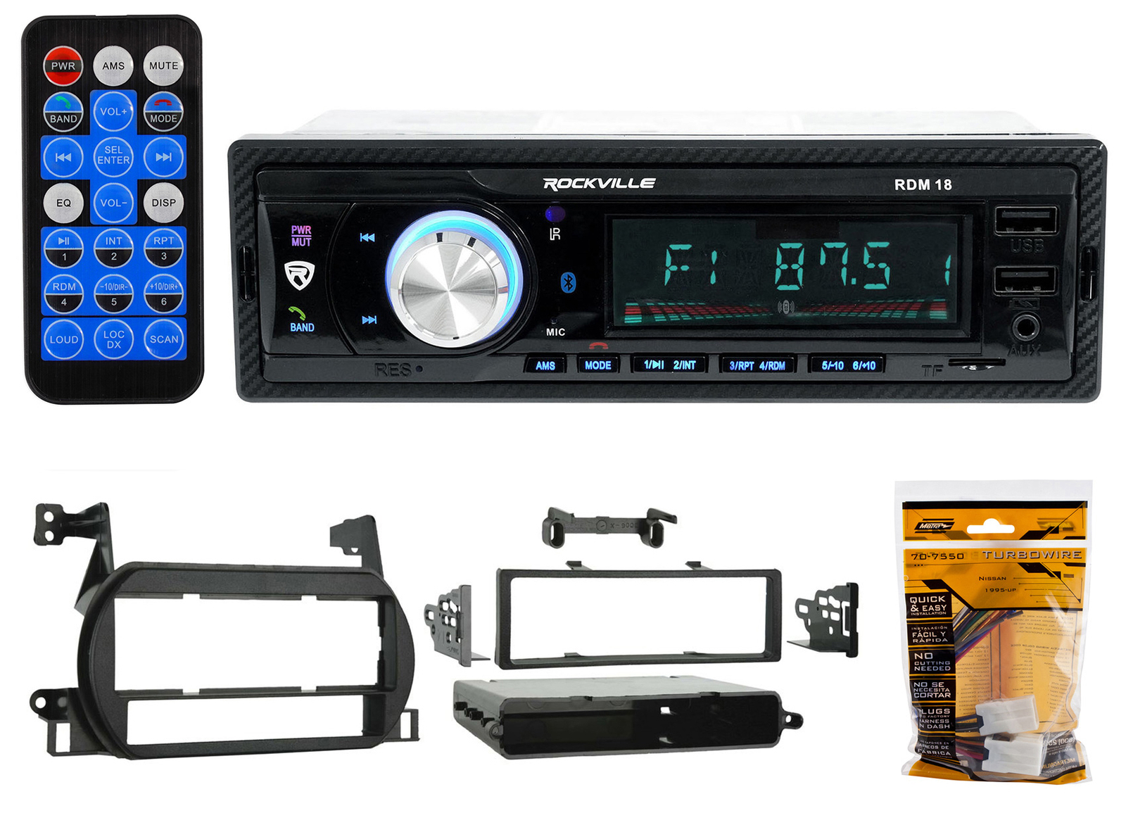 Digital Media Bluetooth AM/FM/MP3/USB/SD Receiver For 2002-2004 Nissan Altima