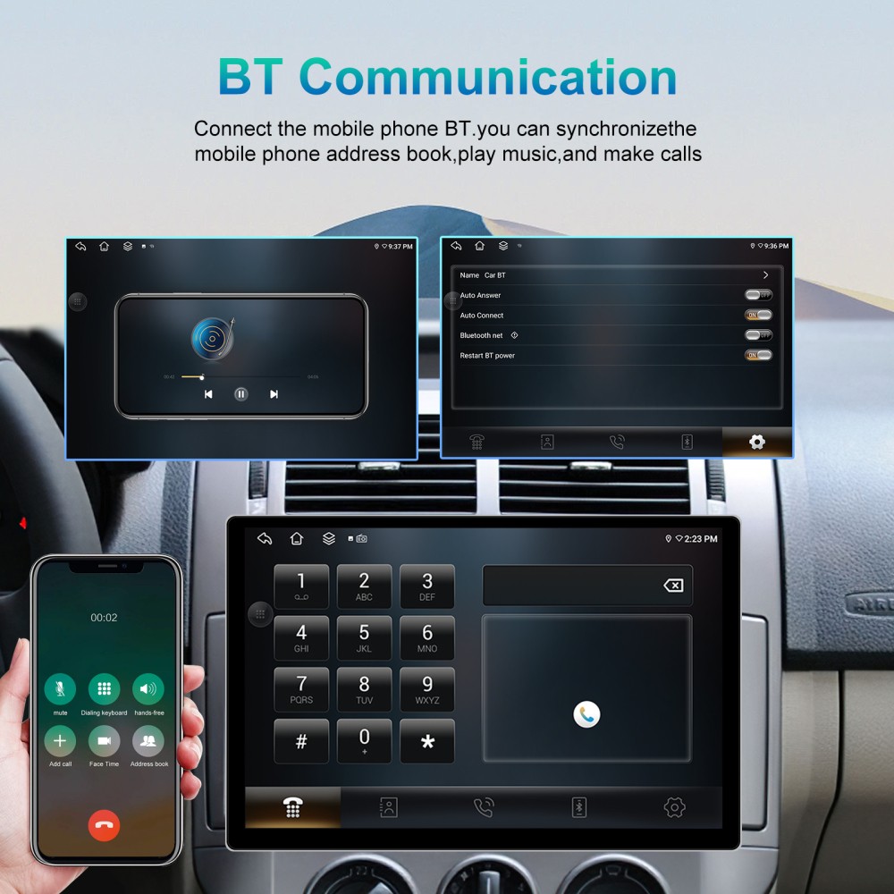 13.1” Carplay For Dodge RAM 1500 2500 2009-2012 Android 15 Car Radio GPS 4+64GB
