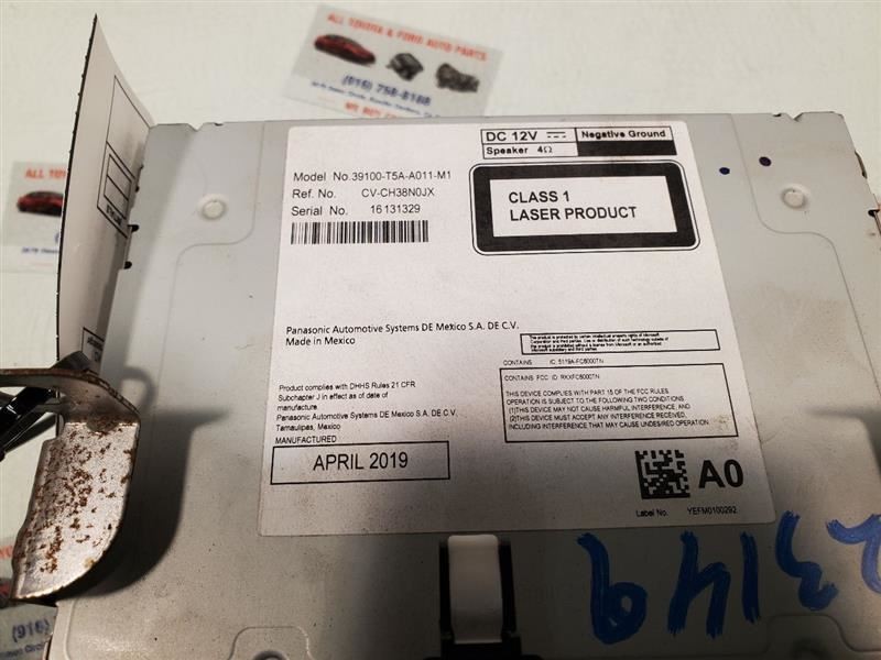Audio Equipment Radio Receiver Assembly LX Fits 20 FIT 38970