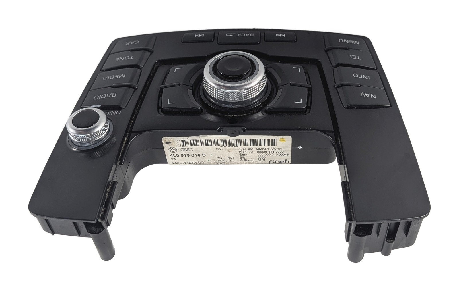 2012-2015 AUDI Q7 (4L) RADIO STEREO CENTER CONSOLE MMI MEDIA CONTROL PANEL