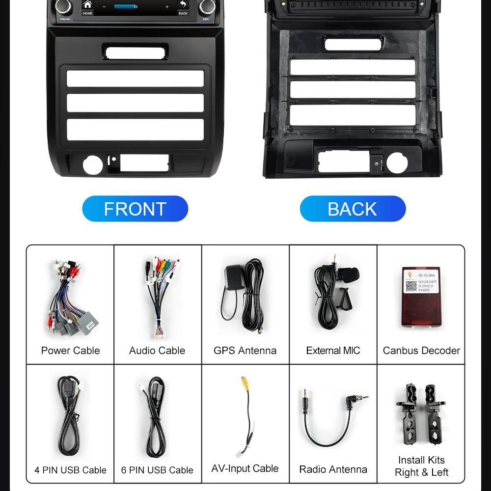 9.7″ Apple CarPlay for Ford F-150/F150 2009-2012 Stereo 2+32GB GPS Radio Navi BT
