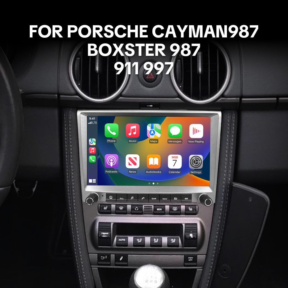 For Porsche 911 997 Cayman Boxster 987 CarPlay Android Car Stereo Radio Navi