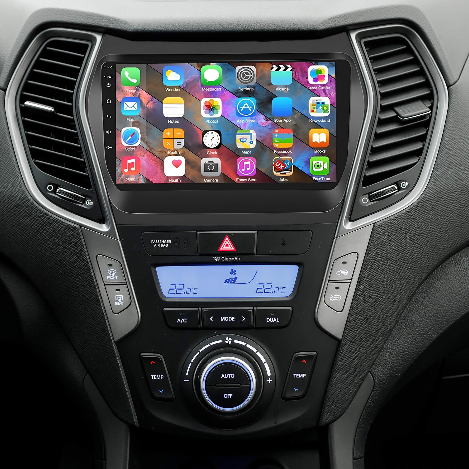 Carplay Android 13 For 2013-2018 Hyundai Santa Fe Sport Car Radio Stereo GPS DSP