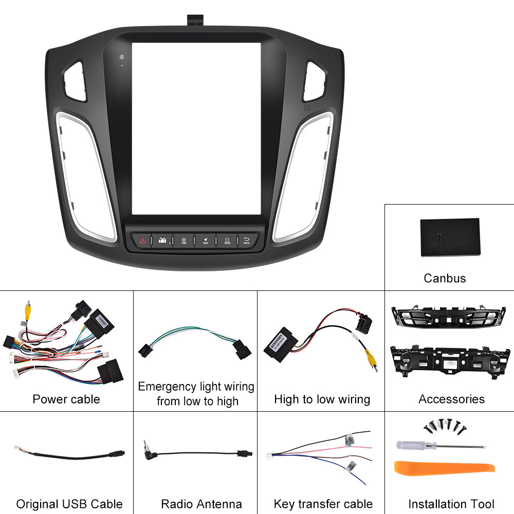 Android 13 For 2012-2018 Ford Focus GPS Navi Car Stereo Radio 9.7″ Touch Screen