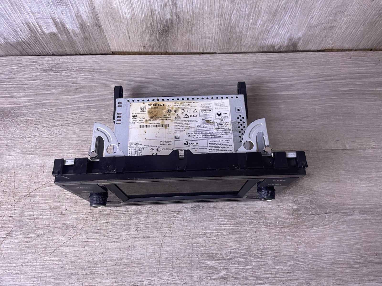 2019-21 VOLKSWAGEN JETTA RADIO HEAD UNIT OEM PART # 5G6.035.869.E