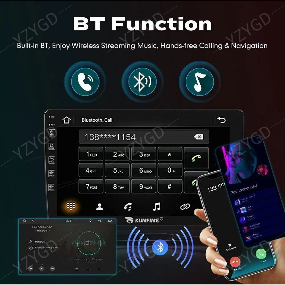 For Toyota Tacoma Car Radio Multimedia Screen BT 2016-2021 9″ Stereo GPS CarPlay