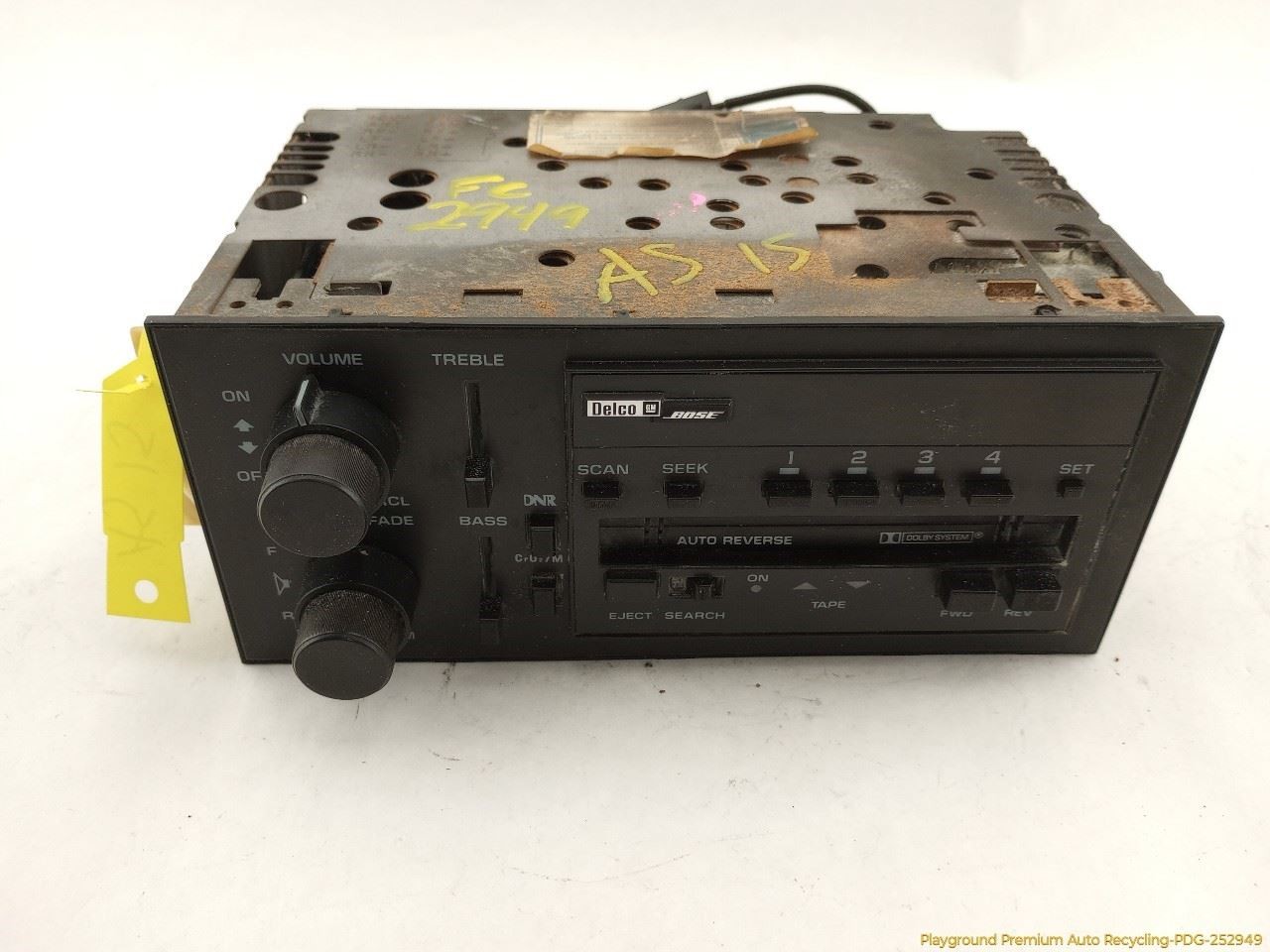 **AS IS** Corvette C4 COUPE Audio Equipment Radio Stereo Cassette Player 84-89