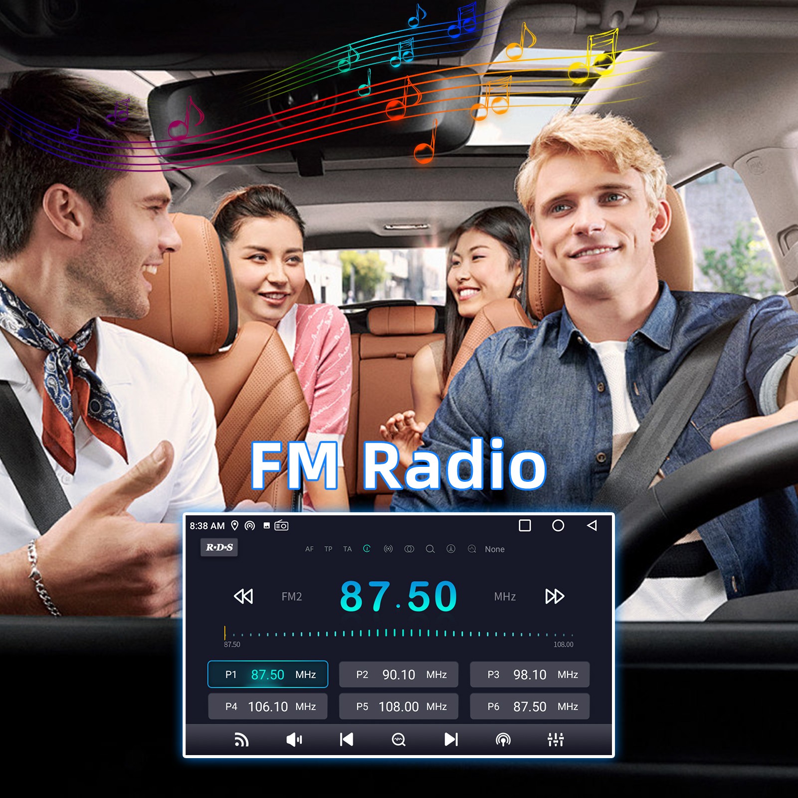 For 2014-2019 Toyota Highlander Carplay 10″ Car Stereo Radio Android 13 GPS NAVI