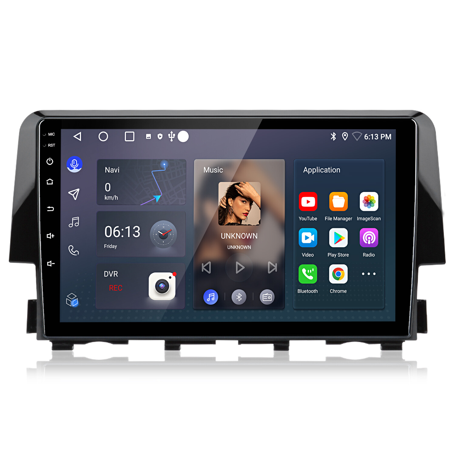For Honda Civic 2016-2020 Carplay Android 14 Car Stereo Radio GPS Navi BT WIFI