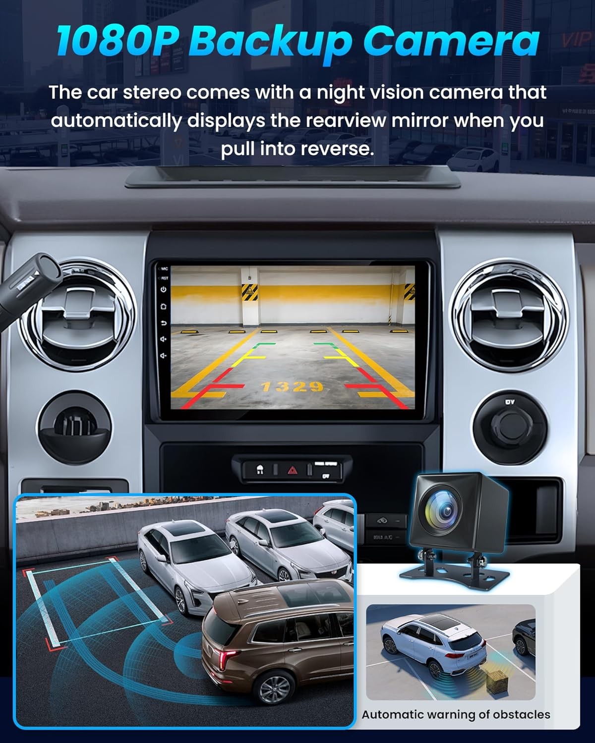 For 2009 2010 11 12 2013 Ford F150 WiFi Apple Carplay Radio Android 13 RDS GPS