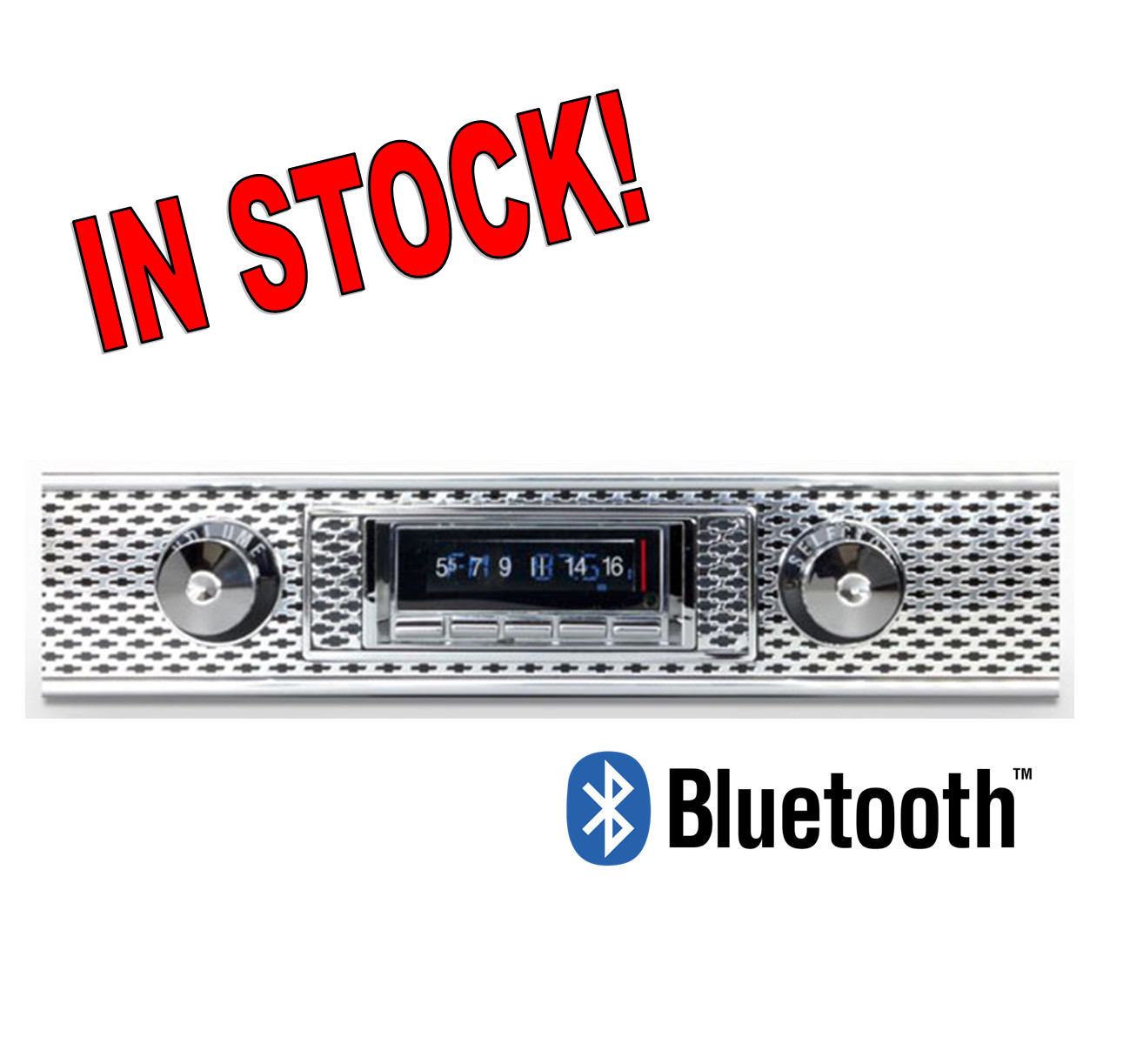 1947-1953 Chevy 3100 Truck Reproduction Radio w/ Bluetooth USB Aux AM/FM USA740