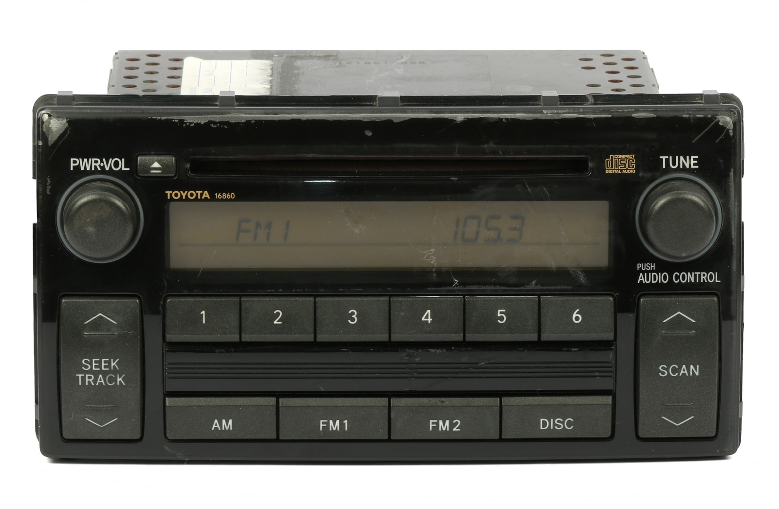 2005-2006 Toyota Camry AM FM Radio CD Player Face-16860 Part Number 86120-AA160