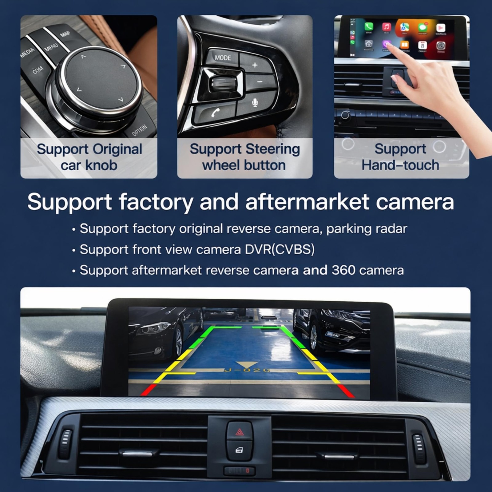 Linux CarPlay Head Unit Touch Display BMW 3 4 NBT M3 F30 F31 F32 F33 F34 F36 F80
