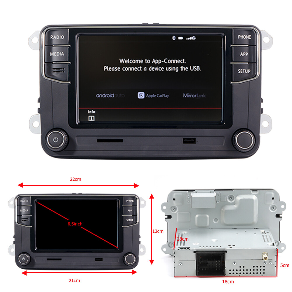 NONAME RCD360PRO 187B Car Radio Stereo Carplay Android Auto For VW Jetta Golf CC