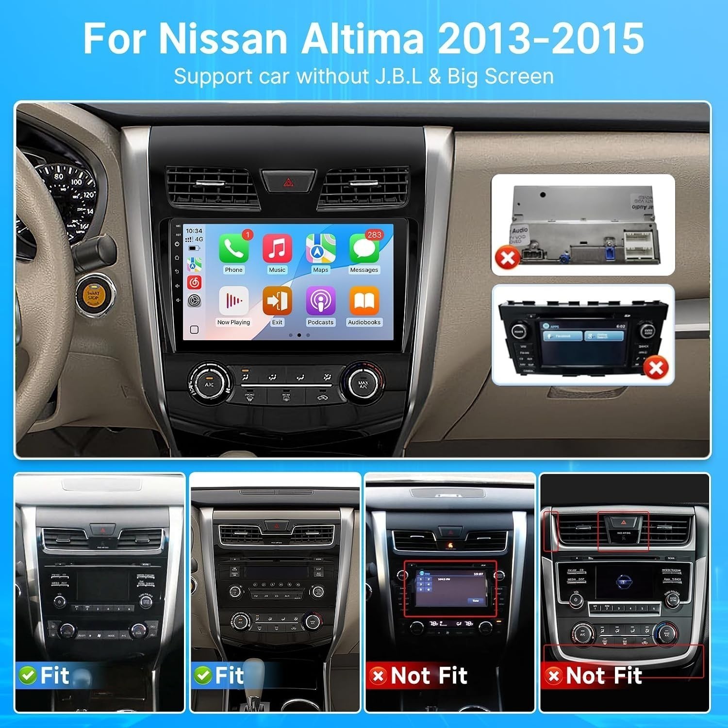 Car Radio Stereo Carplay For Nissan Altima Carplay Head Unit