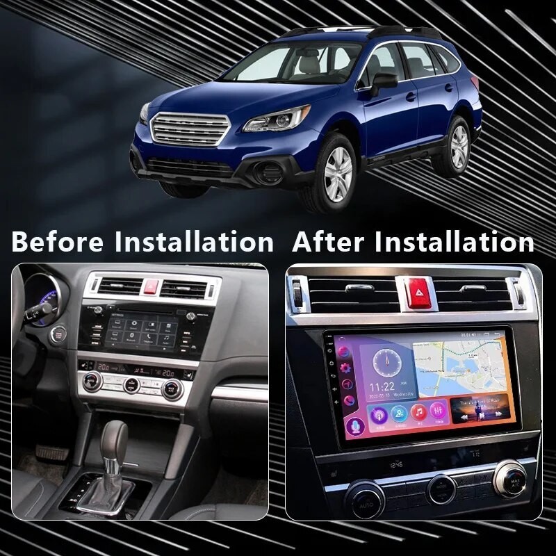 Plug&Play For Subaru Legacy Outback 2015-2018 GPS Navi Car Stereo Radio 4GB+64GB