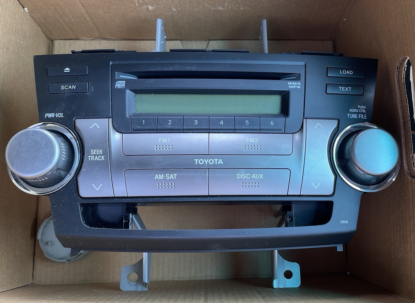Radio Control Unit-Am Fm Radio Wma Mp3 Cd Player 2008-2010 Toyota Highlander