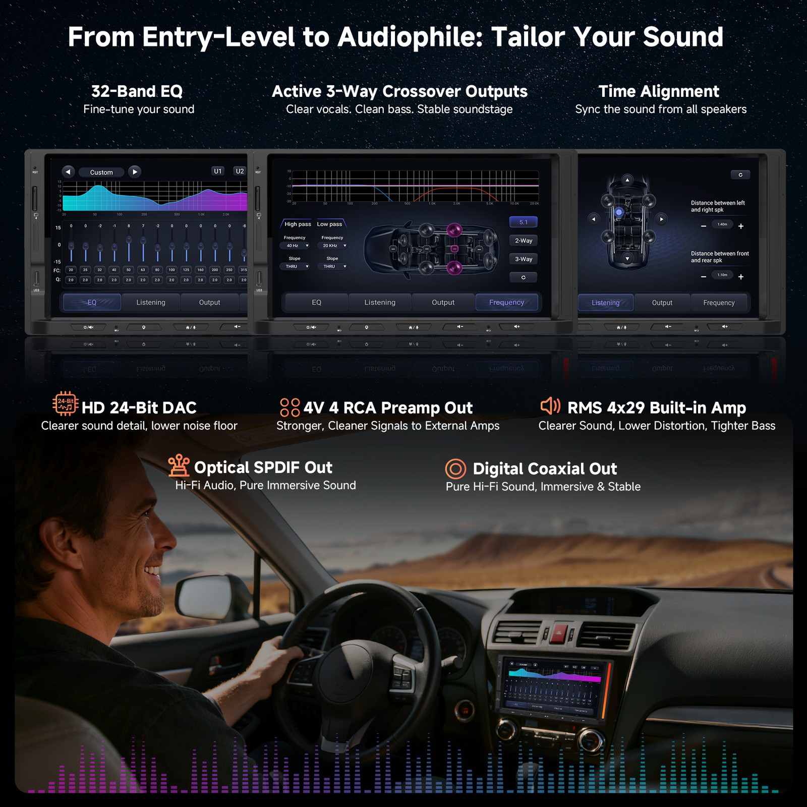 ATOTO 7″ 2Din Android Car Stereo GPS 6+128G in-Car Karaoke Support Cam Recording