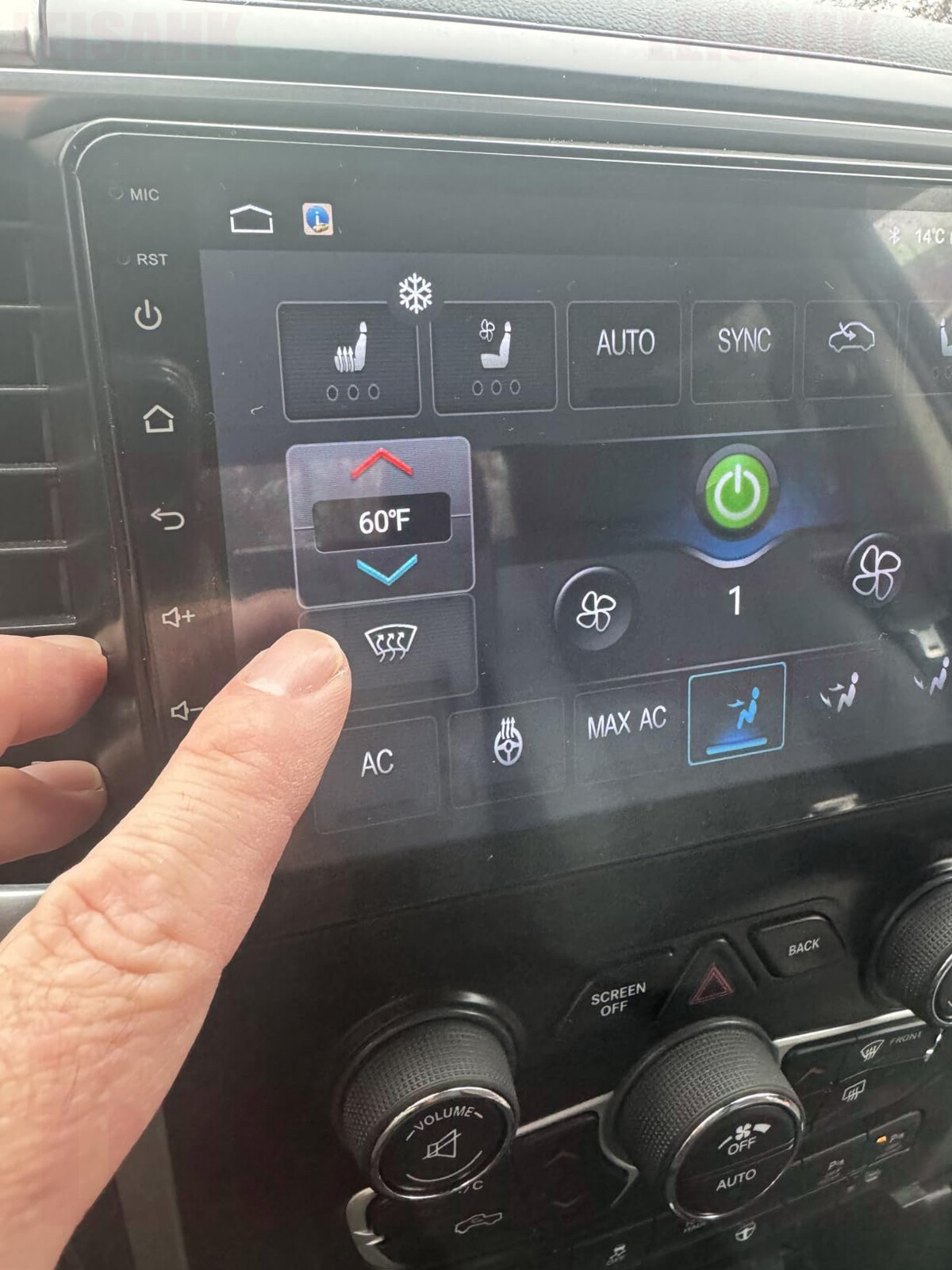 Car Radio Stereo Auto AC for Dodge Ram 2013-2019 1500 2500 3500 Carplay/Android