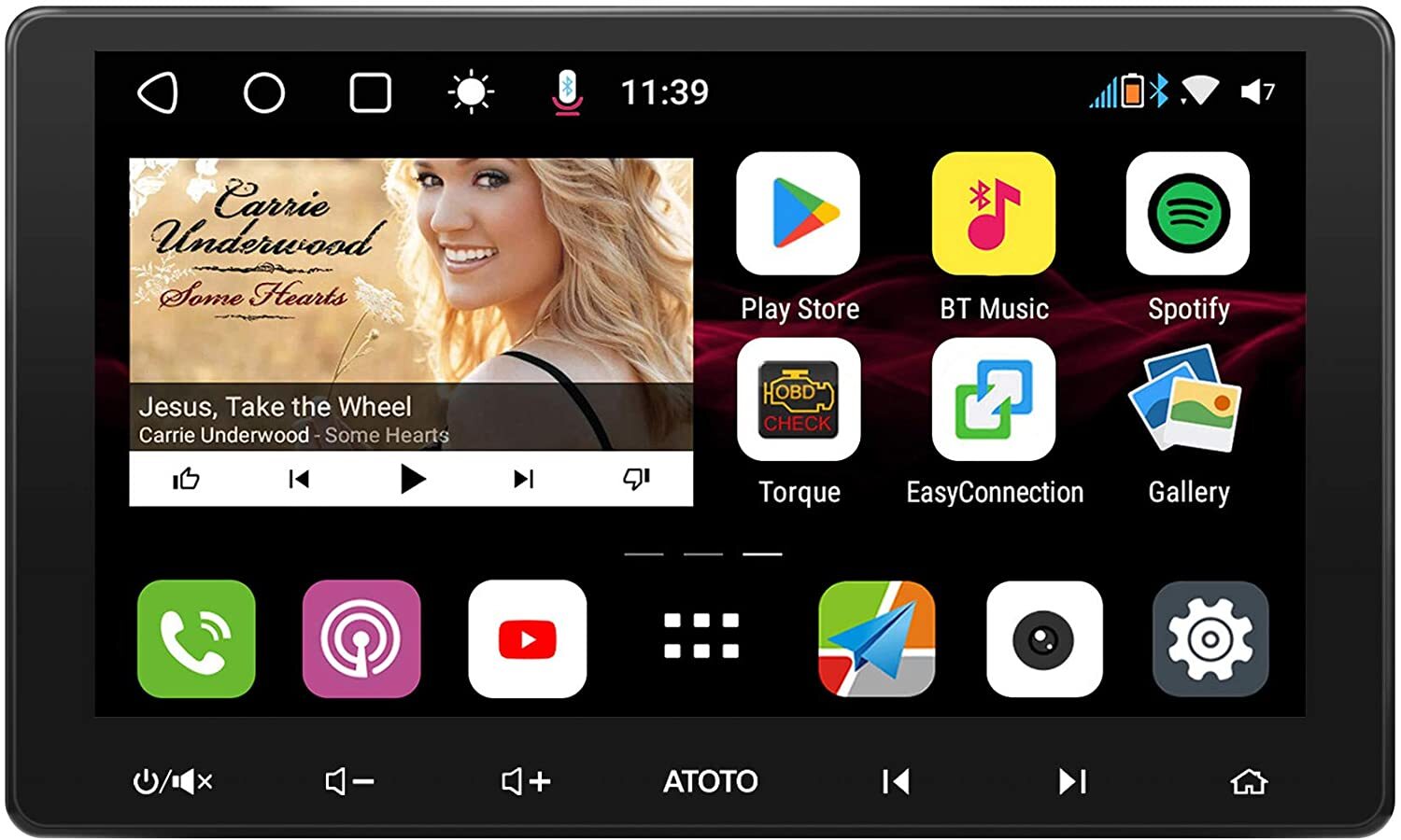 ATOTO S8 Premium 10in Double DIN Car Stereo WirelessAndroid Auto & CarPlay,2xBT