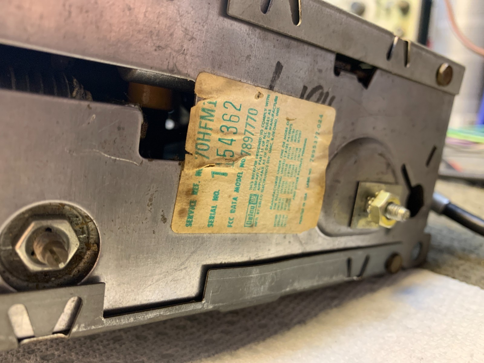 1977 GM Delco Chevy Corvette AM FM Stereo Radio with Knobs 77 RARE One Year
