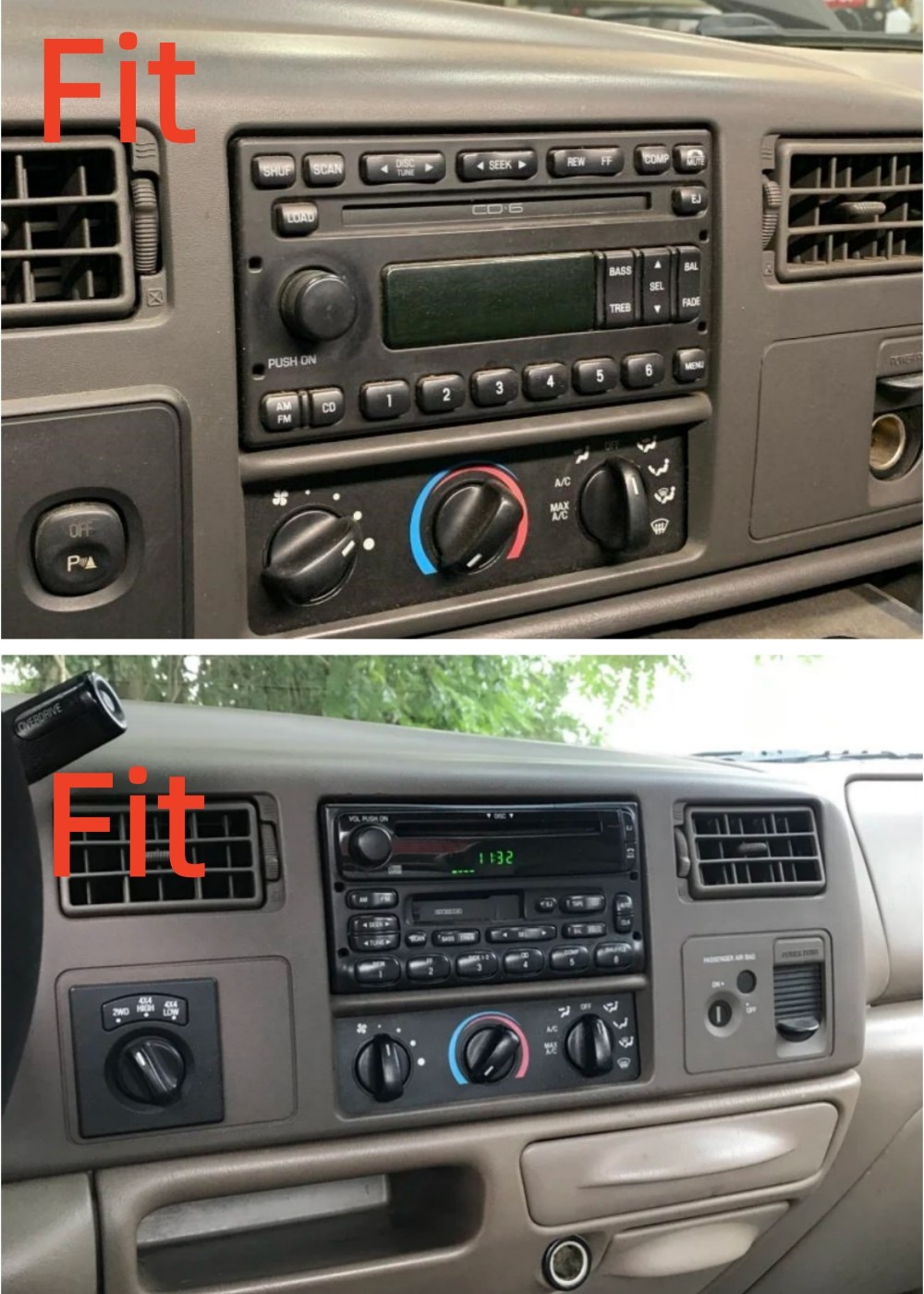 7″ For Ford F250 F-350 1999-2004 Super Duty Carplay Stereo Radio Android15 Navi