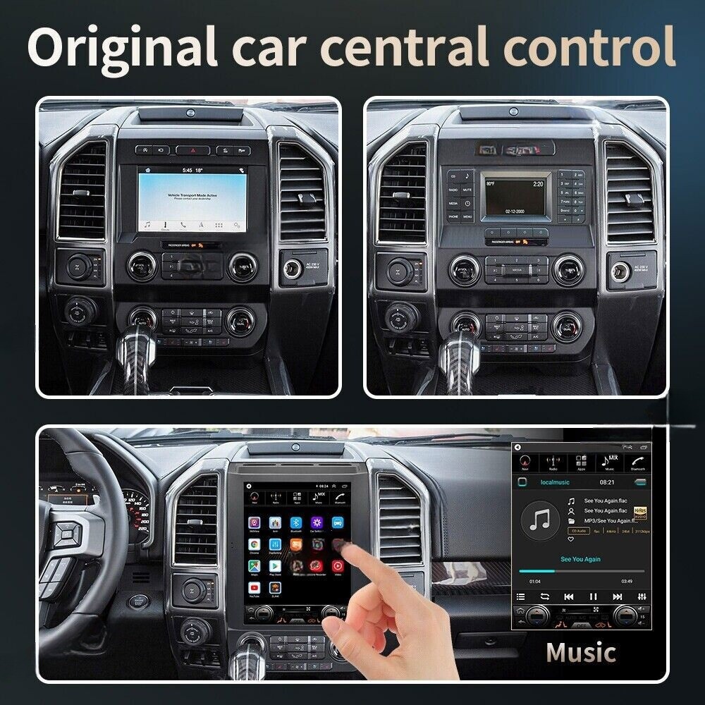 12.1″ CarPlay Wireless BT Navi IPS Display Multimedia for Ford F150 2015-2021