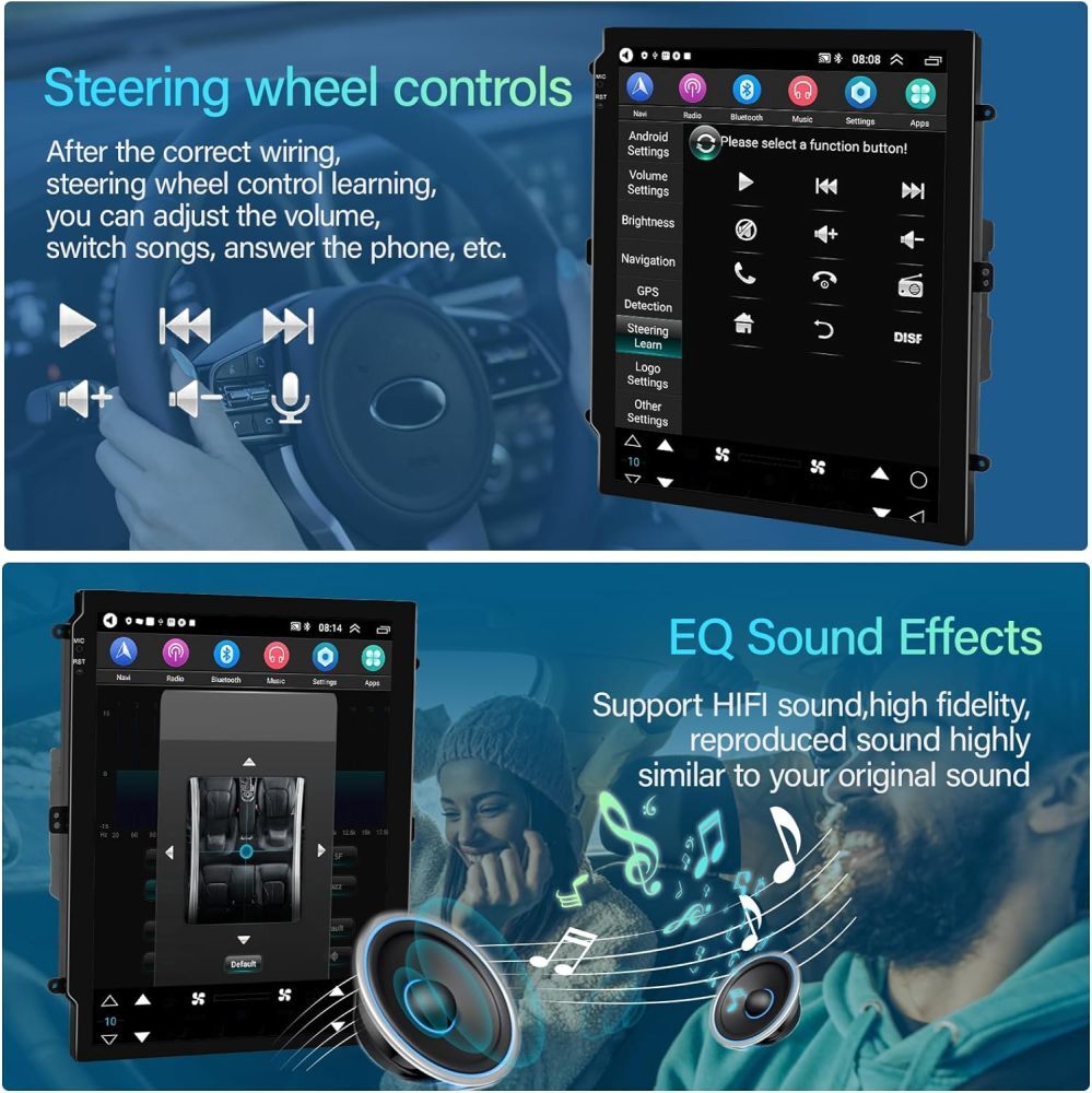 PLUG &PLAY Car Stereo Radio Android Auto Carplay For Cadillac Escalade 2007-2014