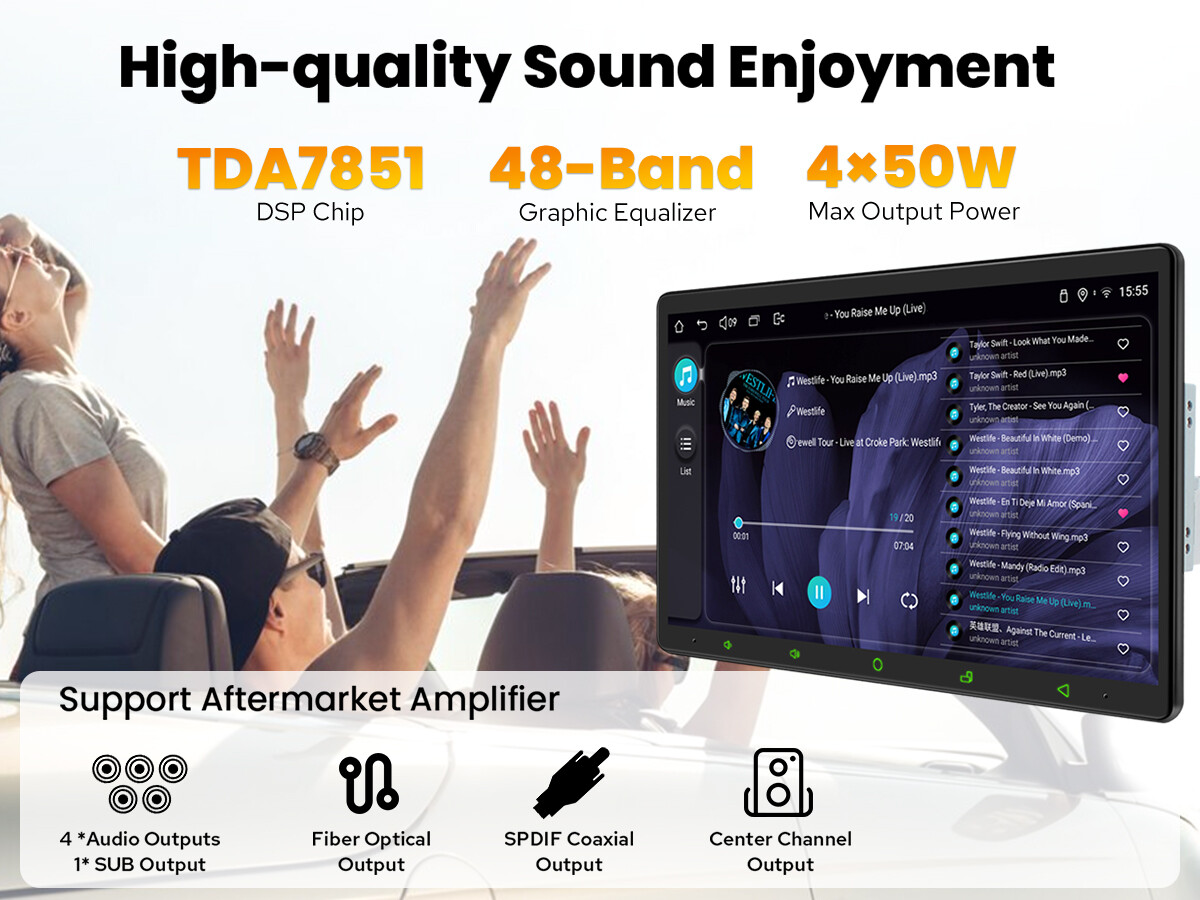 JOYING 11.6″ Double Din Qualcomm Chip Android 12 Radio Headunit GPS Navi 8+128GB
