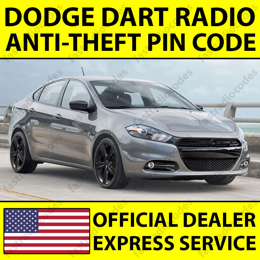 ✅DODGE DART CAR RADIO ANTI-THEFT UNLOCKING PIN CODE FOR ALL MODELS✅