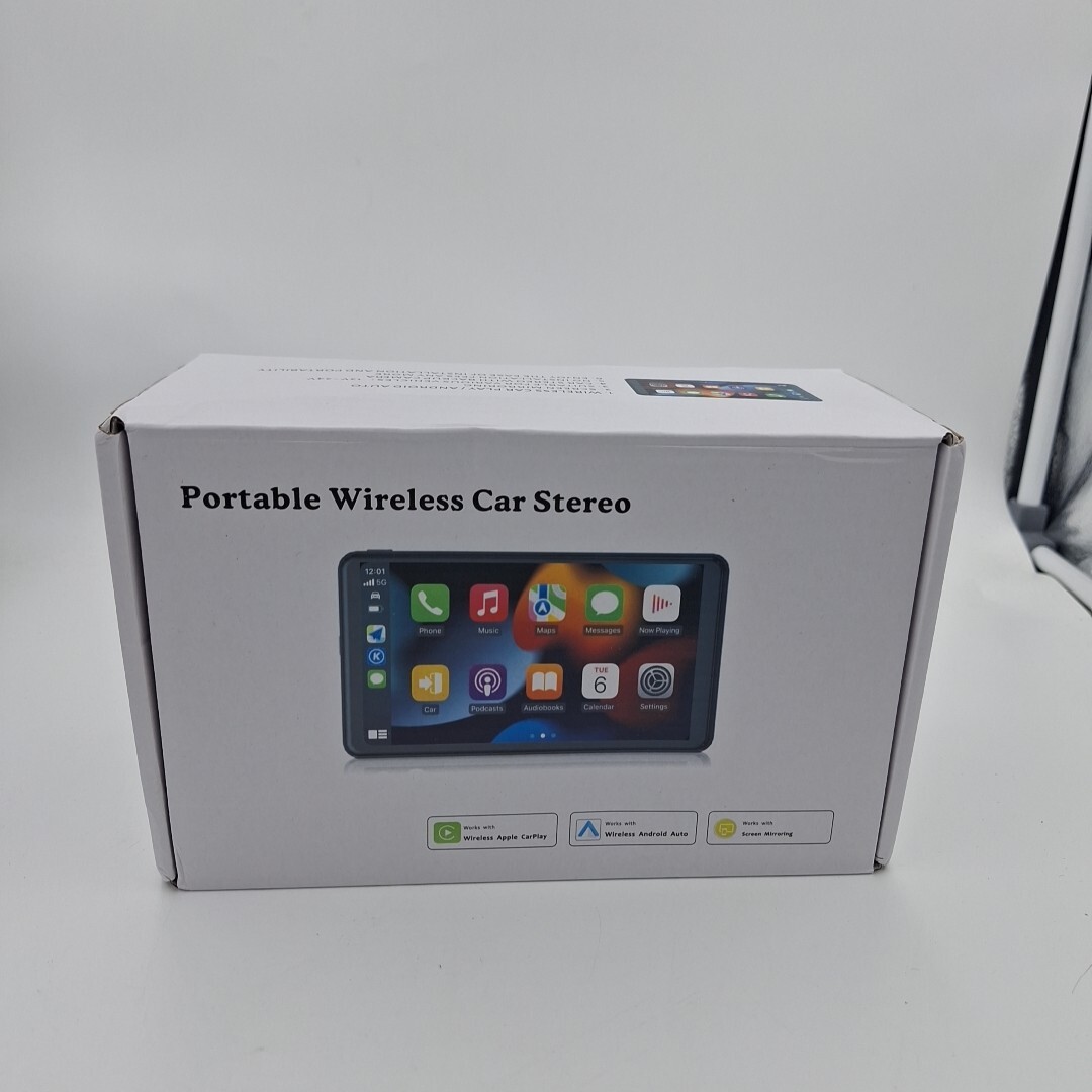 7″ Touch Screen Portable Wireless Car Stereo W/ Back-up Cam, Car Play / Android