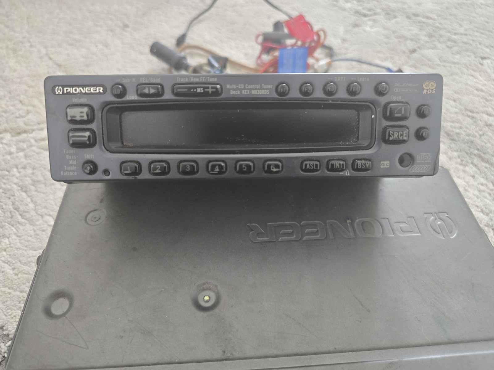 Vintage PIONEER KEX-M830RDS High Spec Cassette Tuner with pioneer cdx-p24s