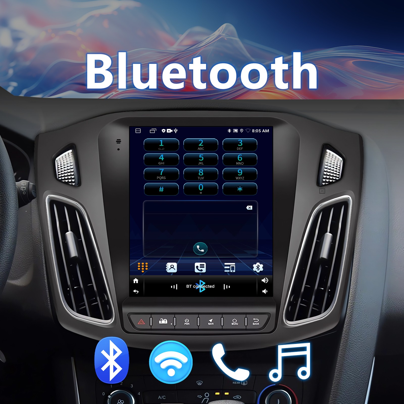 9.7” For 2012-2018 Ford Focus Android 13 Car Stereo Radio 64GB GPS Sat Nav WIF