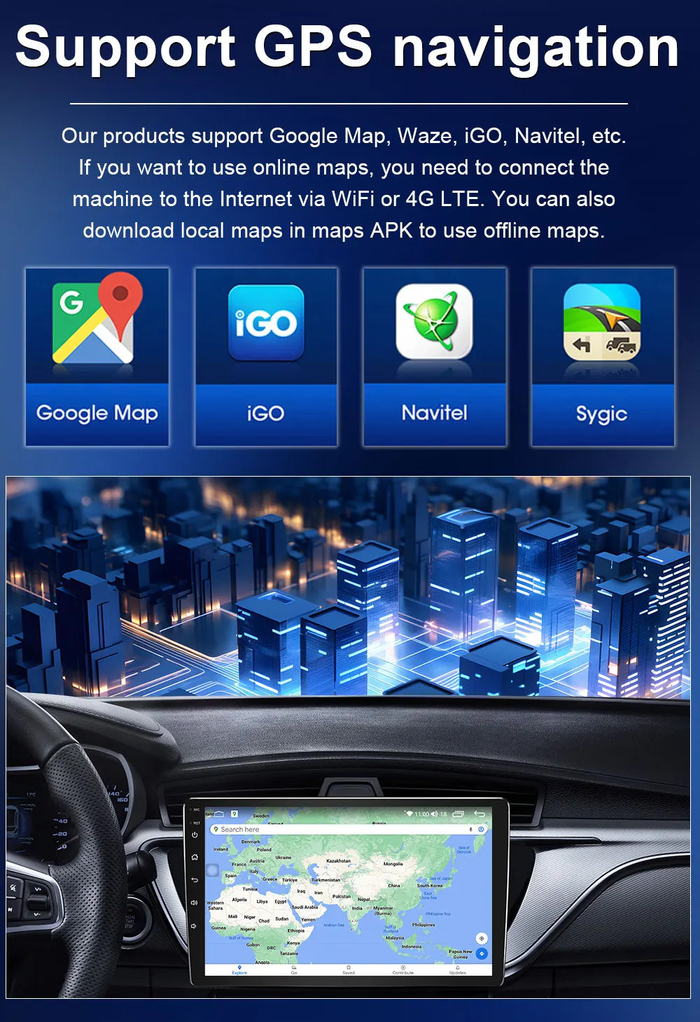 9′ Car Radio For Mercedes Benz Smart Fortwo 2016-2020 Video Stereo Carplay GPS