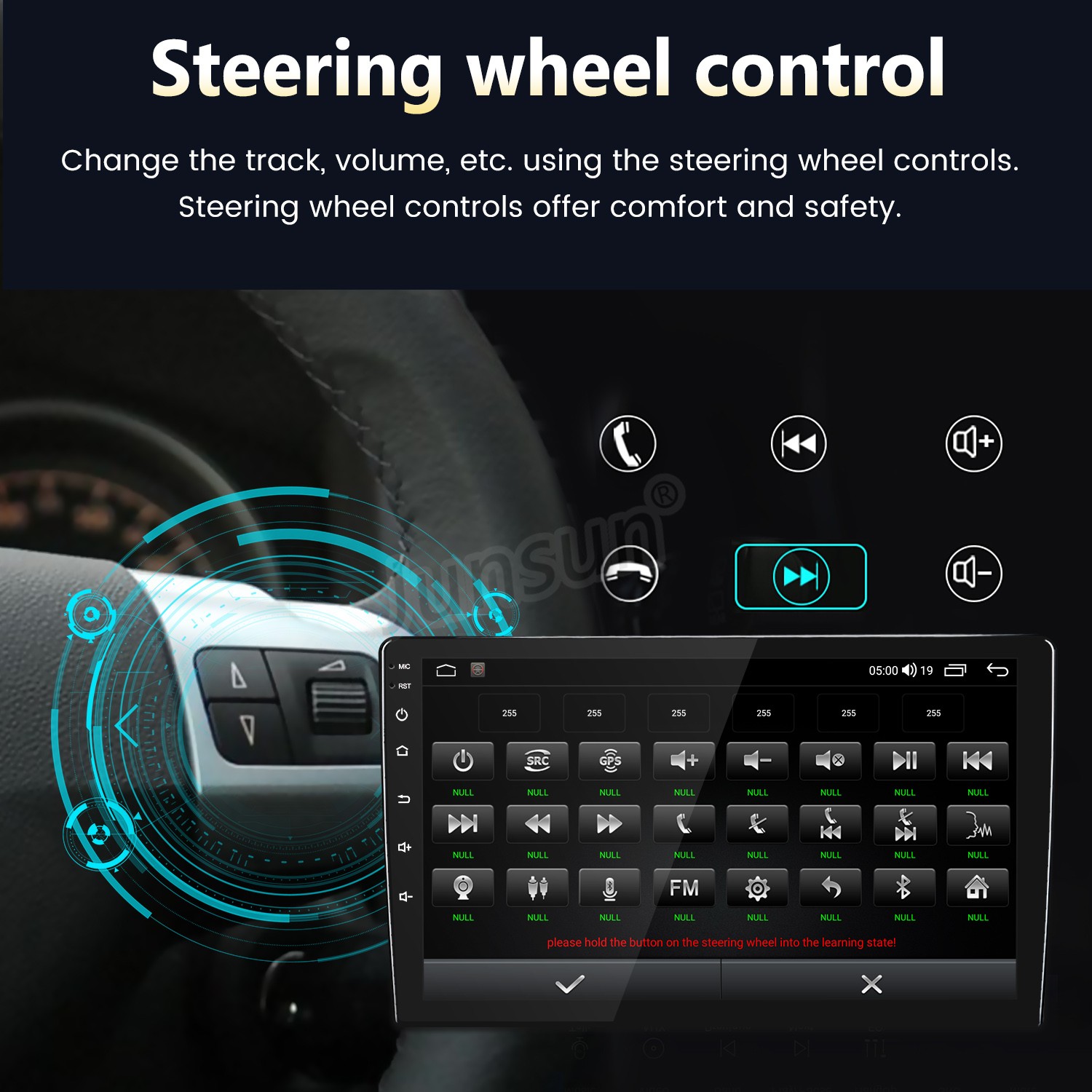 4+64G Android15 Carplay Car Stereo Radio GPS Navi BT For Mercedes W211 2002-2007