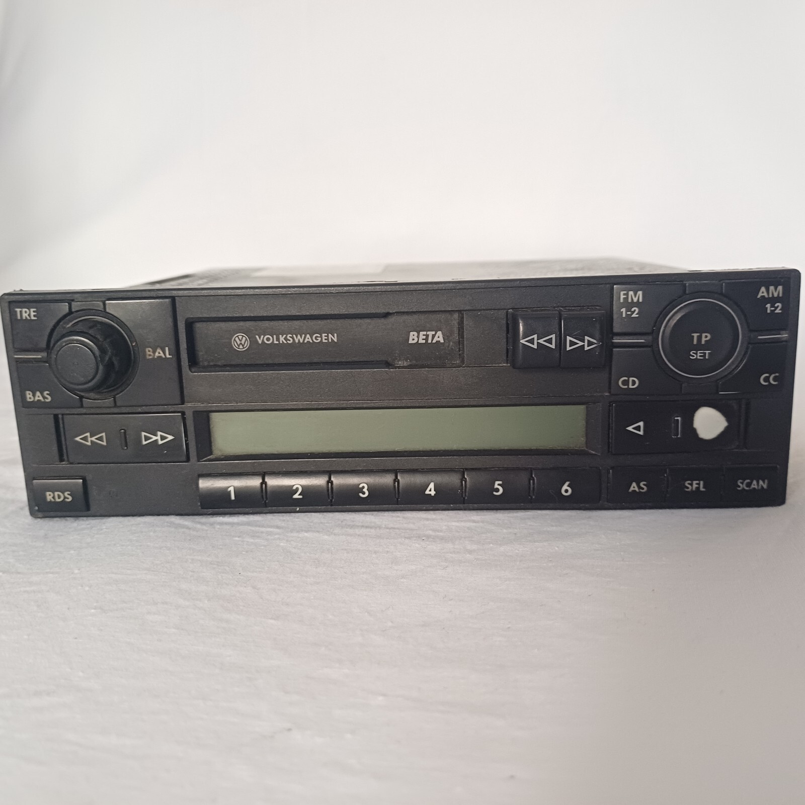 Rare Golf volkswagen beta radio Cassette Car Stereo MC For Parts Not Working.