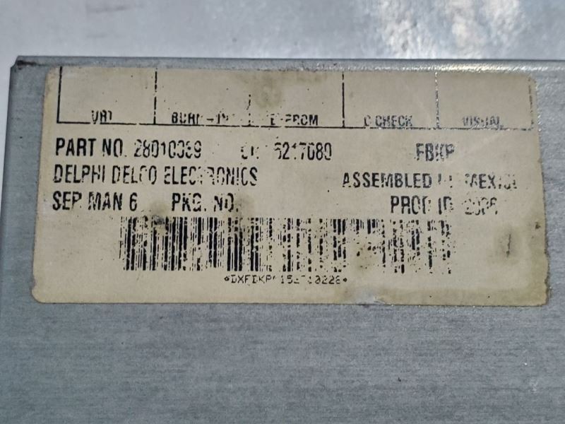 2006 07 08 2009 Cadillac XLR OEM Audio Equipment Radio XM Receiver 15217080
