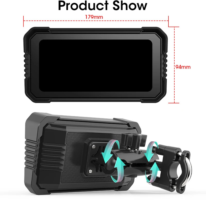 Srnubi 6.25″ Portable CarPlay GPS Digital Moto Dashboard Waterproof Display