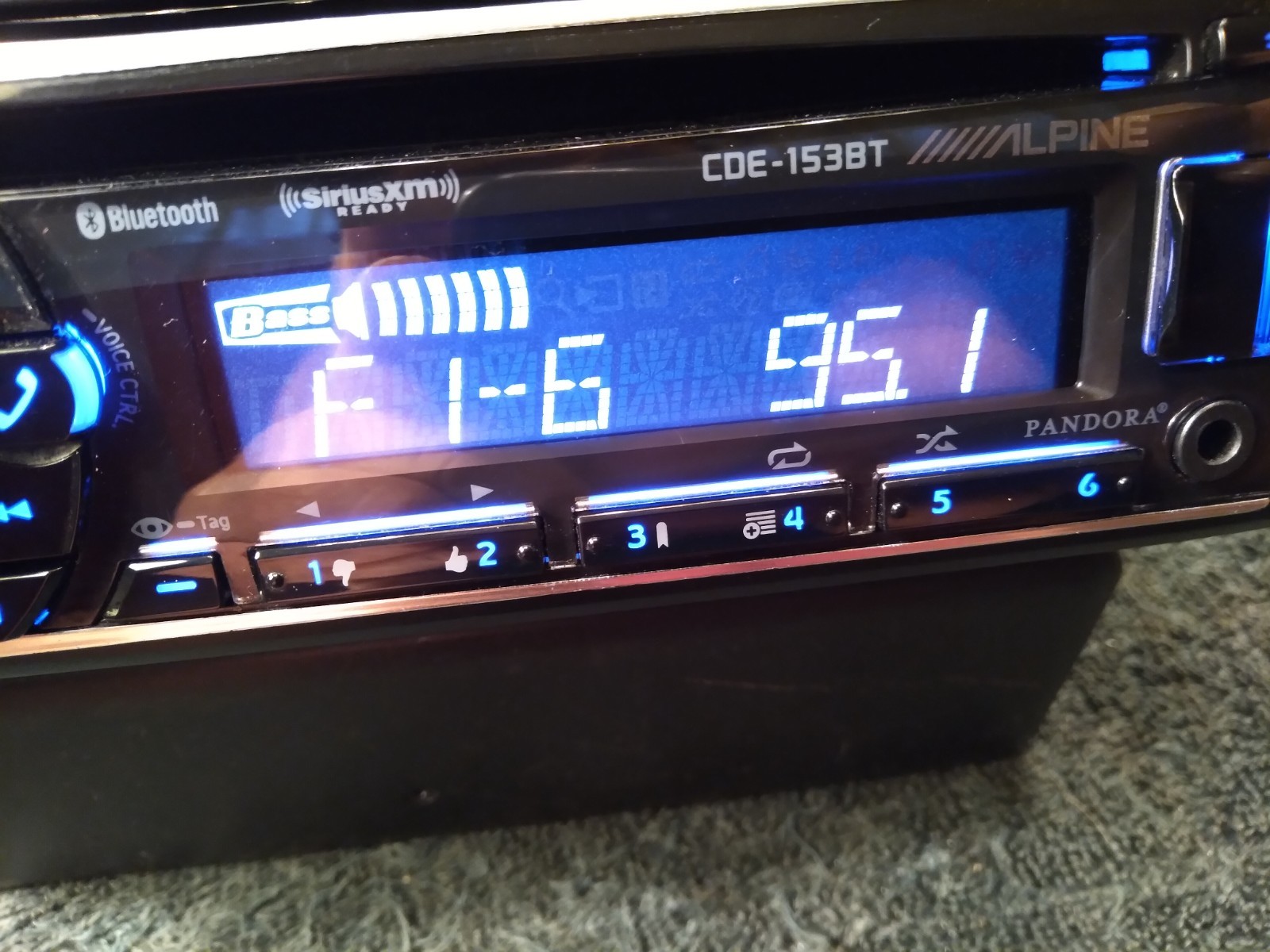 Alpine CDE-153BT, CD/MP3/USB, Bluetooth, Stereo Receiver