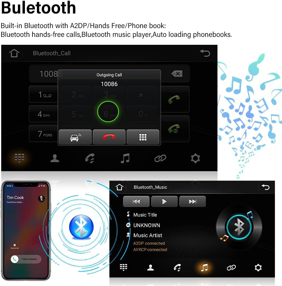For 2000-2005 Ford Excursion 10″ Carplay Android13 Car Stereo Radio GPS Navi 64G