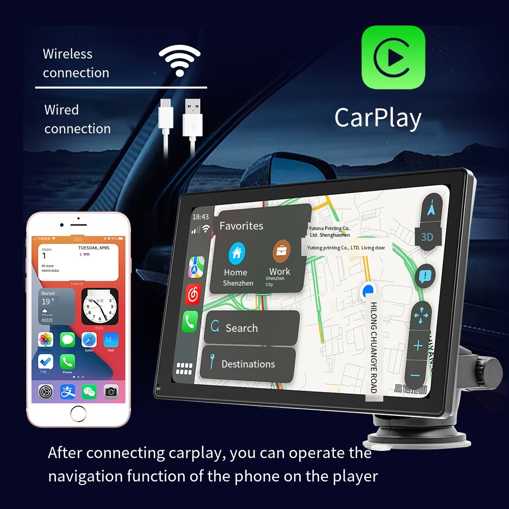 9 Inch Carplay Portable MP5 Android USB TF Autoradio Auto Bluetooth Car Radio